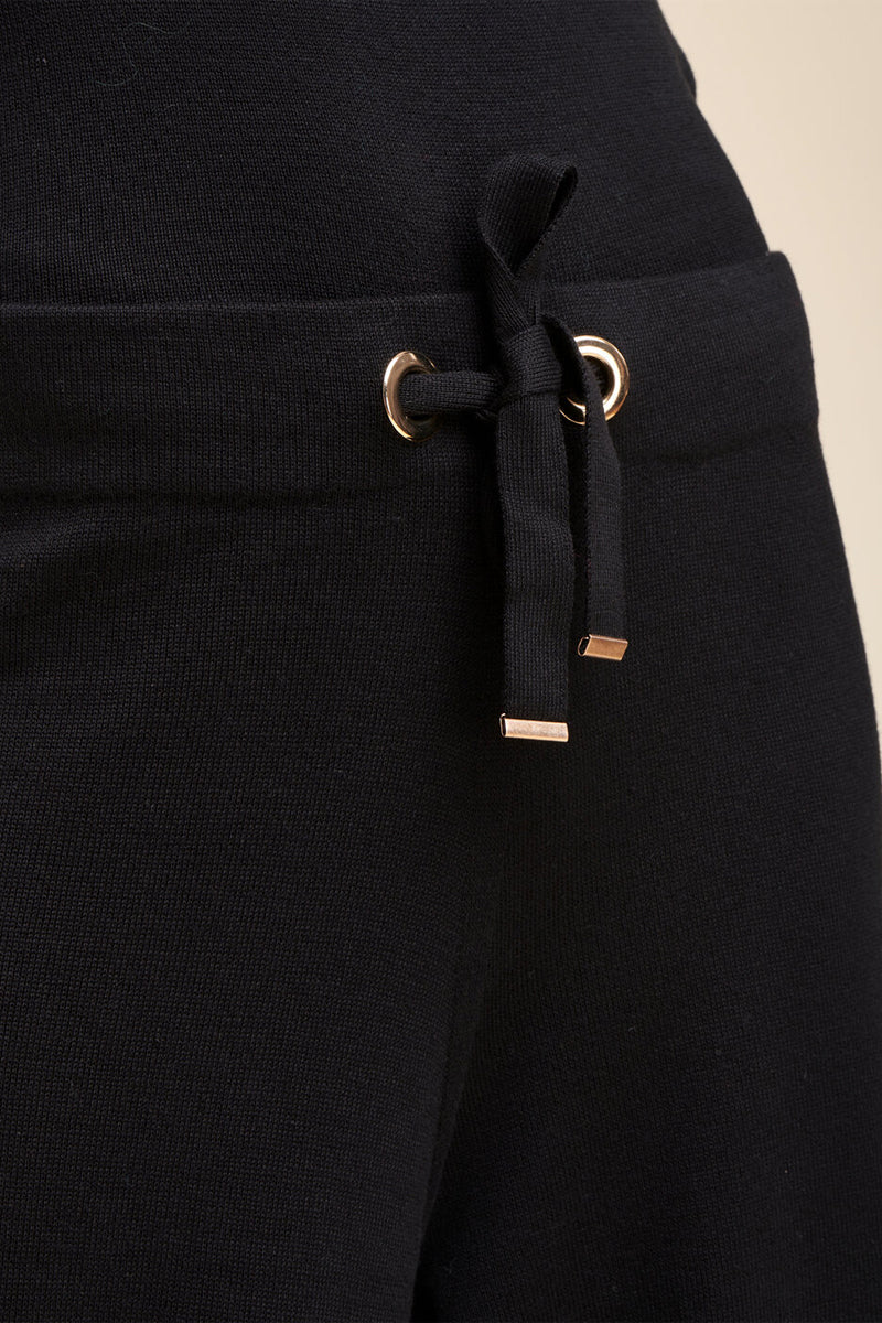 Pantalon Palazzo Taille Haute Radial - Noir