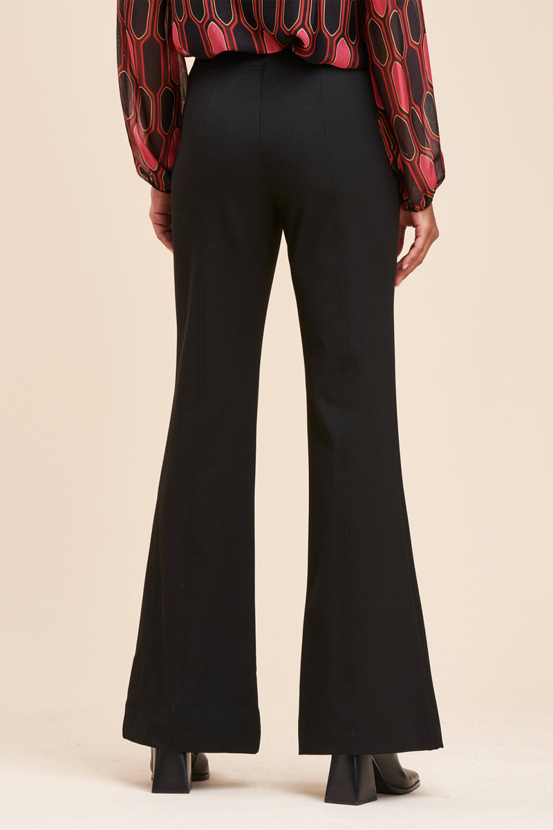 Pantalon Flare Taille Haute Recall Noir