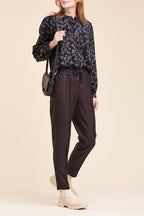 Pantalon Carotte Risar Marron