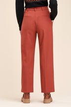 Chino Taille Haute Ryobi Rouge Brique