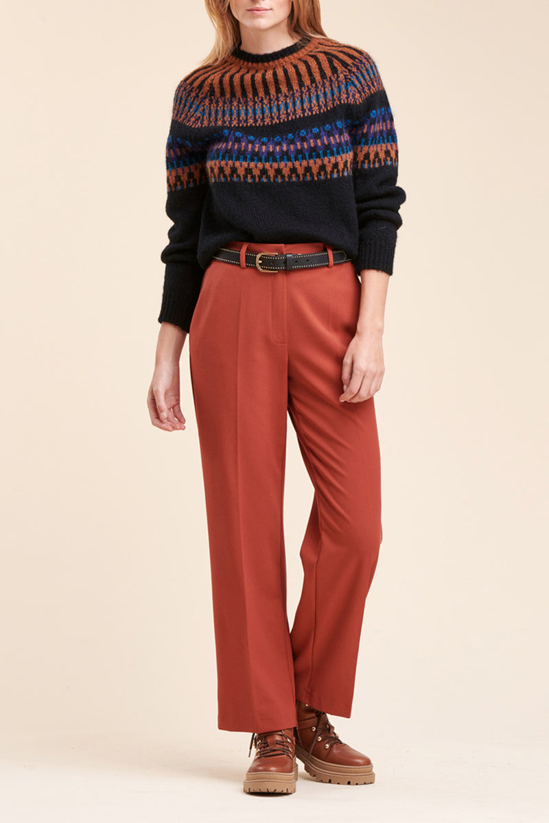 Chino Taille Haute Ryobi Rouge Brique