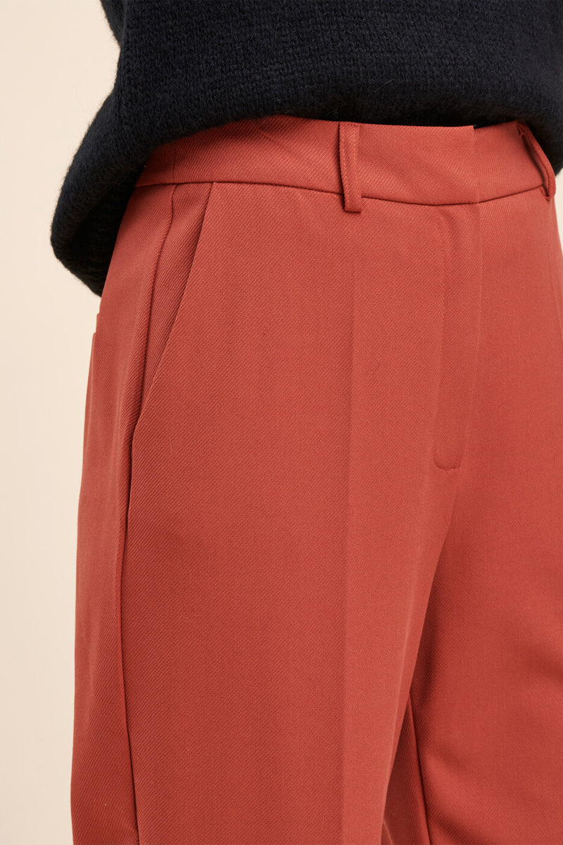 Chino Taille Haute Ryobi Rouge Brique