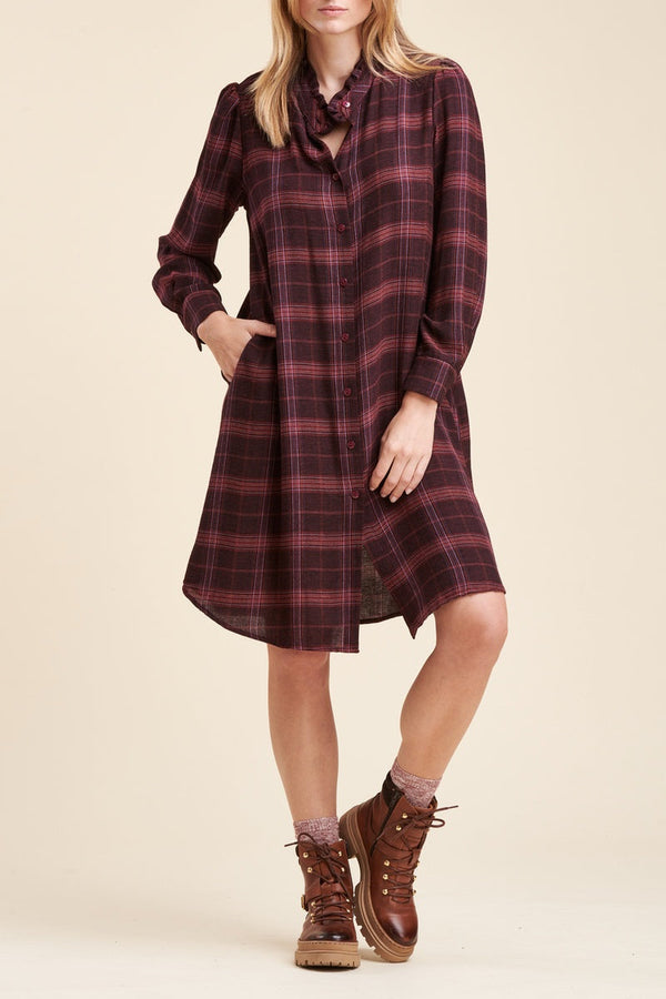 Robe Chemise Rocky Bordeaux