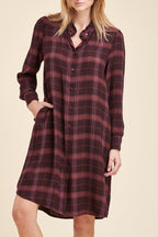 Robe Chemise Rocky Bordeaux