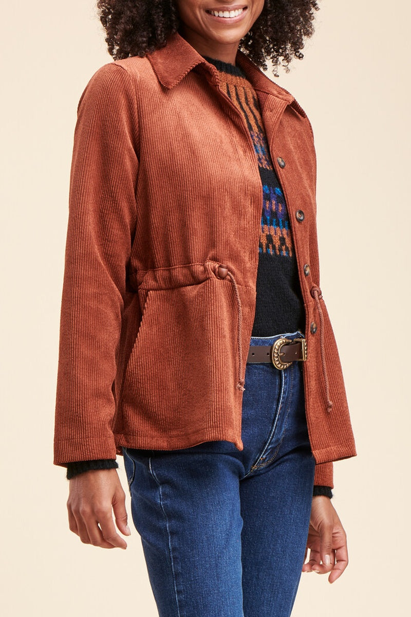 Veste En Velours Côtelé Redjo Marron