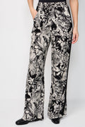Pantalon Casual Ramia Noir Et Blanc