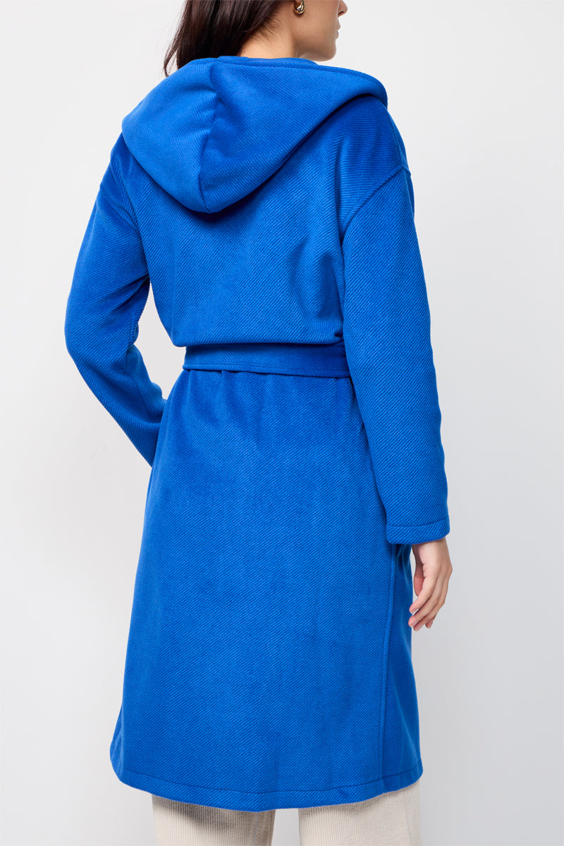 Manteau À Capuche Riquet Bleu Roi