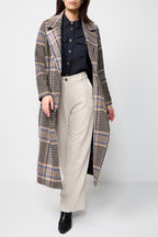 Manteau Long À Col Tailleur Ramone Taupe