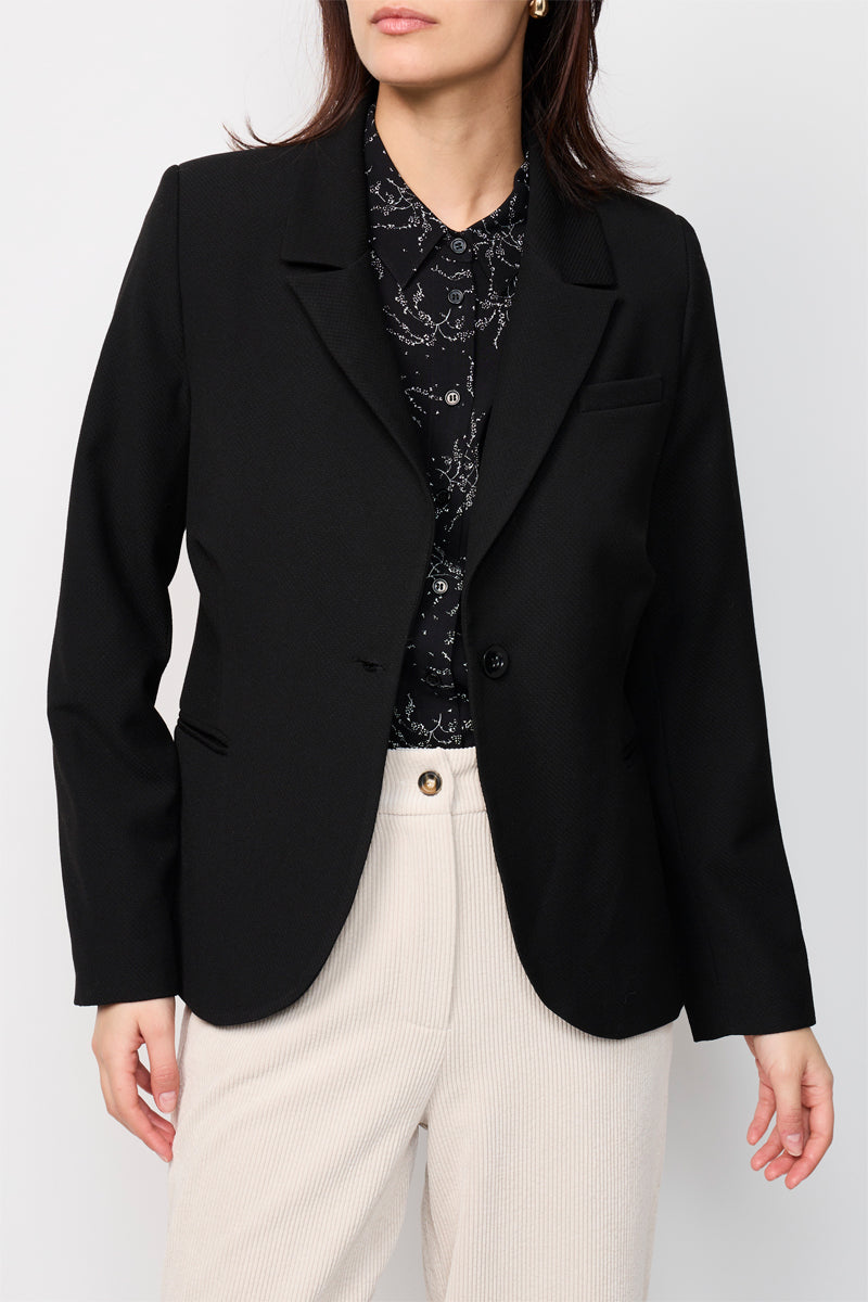 Veste À Col Tailleur Bonny Noir