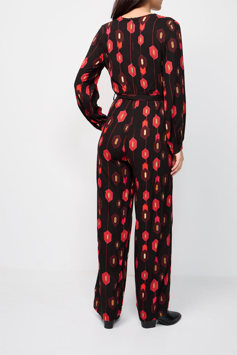 Combinaison Ravan Noir Et Rouge