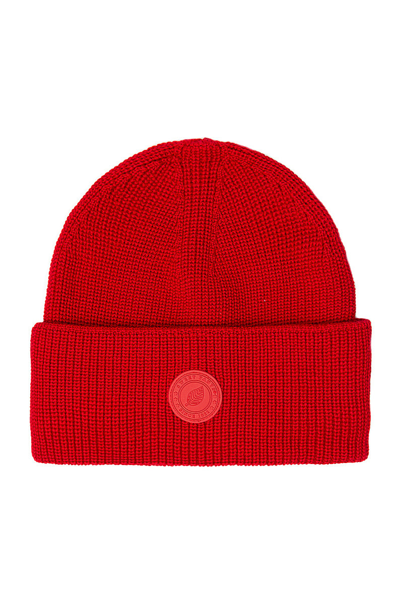 Bonnet En Laine Big Beany Rouge - Mixte
