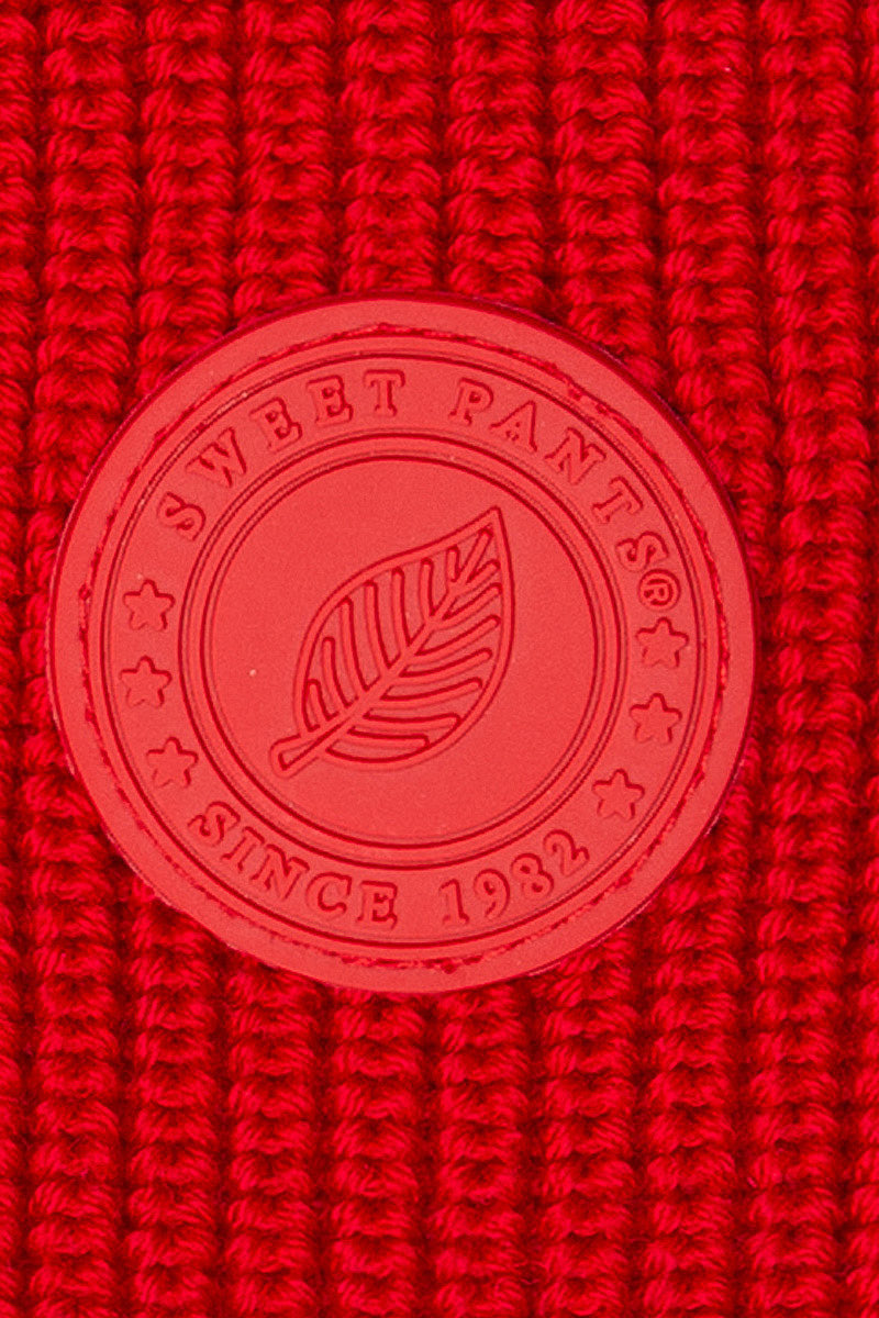 Bonnet En Laine Big Beany Rouge - Mixte