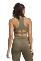Adidas - Brassière De Running Push-Up Run Kaki - Femme