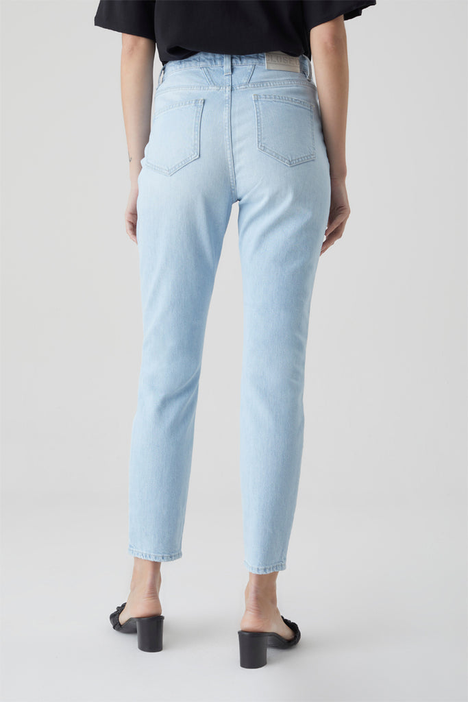 Closed - Jean Slim En Coton Biologique - Bleu Clair - Femme