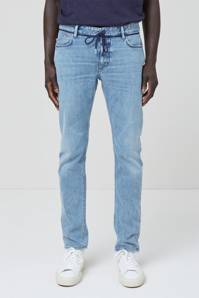 Closed - Jean Slim En Coton Biologique Bleu - Homme