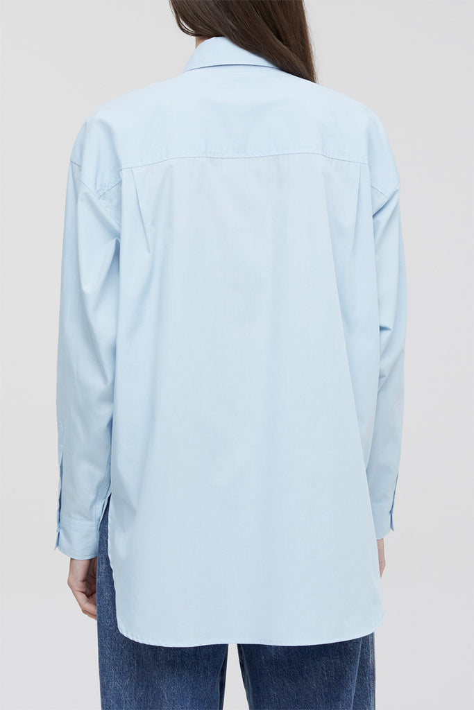 Closed - Chemisier En Coton Biologique - Ciel - Femme