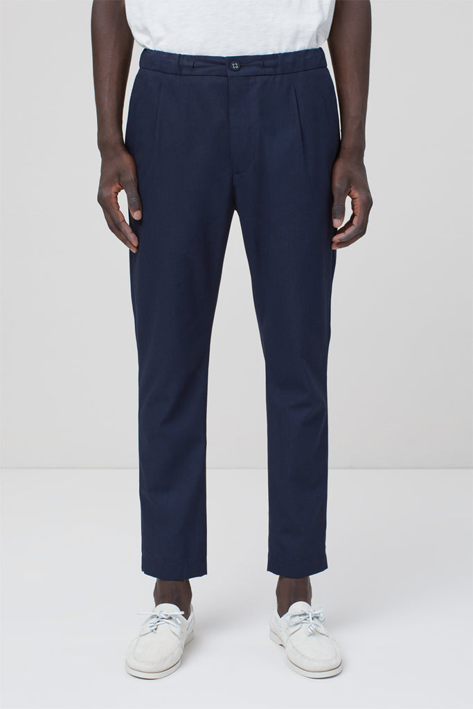 Closed - Pantalon Regular Bleu Marine - Homme