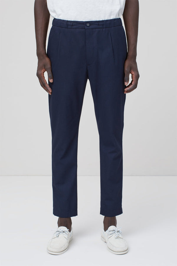 Closed - Pantalon Regular Bleu Marine - Homme