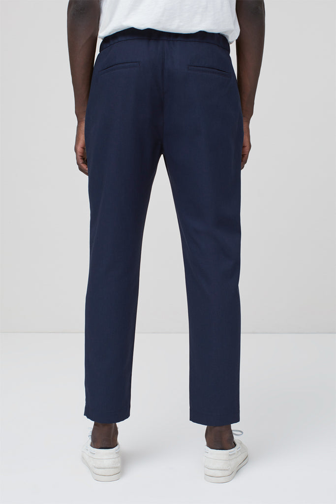 Closed - Pantalon Regular Bleu Marine - Homme