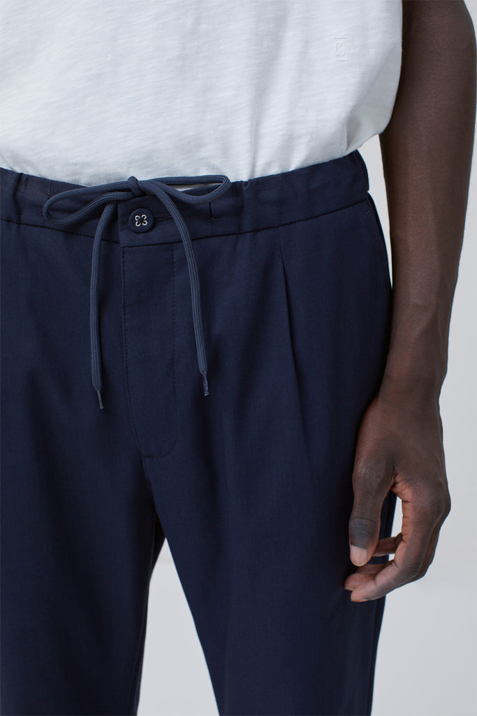 Closed - Pantalon Regular Bleu Marine - Homme