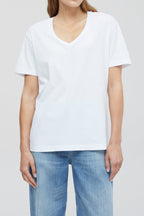 Closed - T-Shirt Regular En Coton Biologique - Blanc - Femme