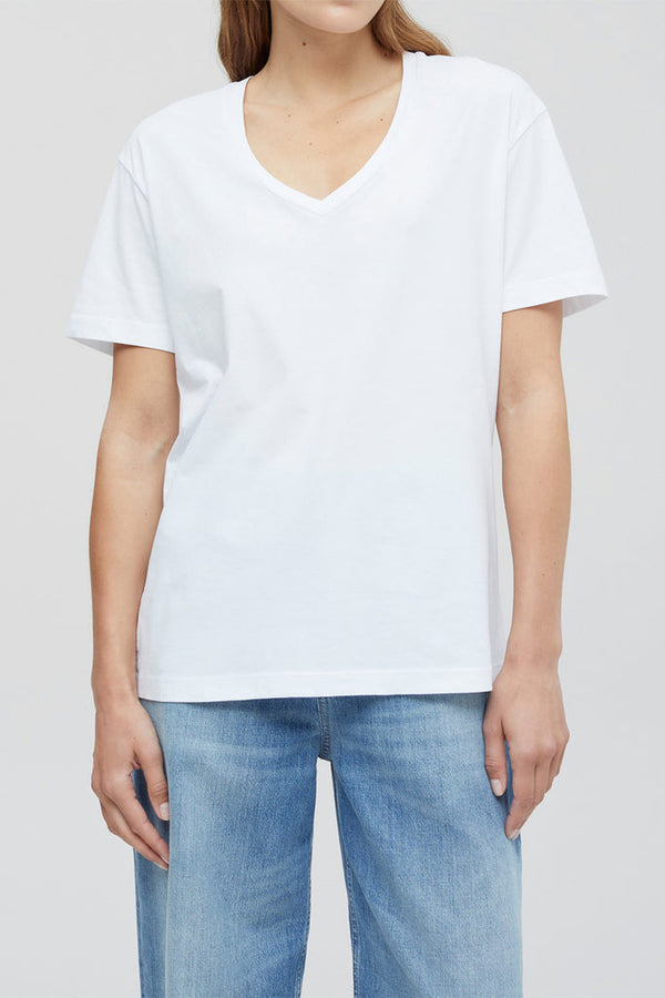 Closed - T-Shirt Regular En Coton Biologique - Blanc - Femme