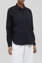 Closed - Chemisier Regular En Coton Biologique - Noir - Femme
