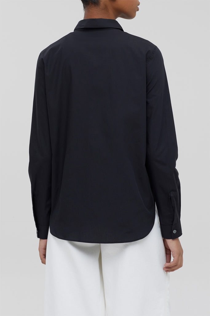 Closed - Chemisier Regular En Coton Biologique - Noir - Femme