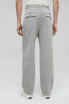 Closed - Pantalon Loose En Coton Biologique Gris - Homme