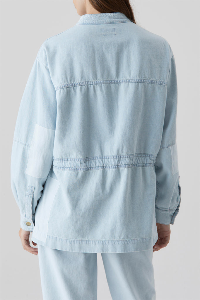 Closed - Chemisier Regular En Jean Et Coton Biologique - Bleu Clair - Femme