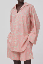 Closed - Chemisier En Coton Biologique - Rose Et Écru - Femme