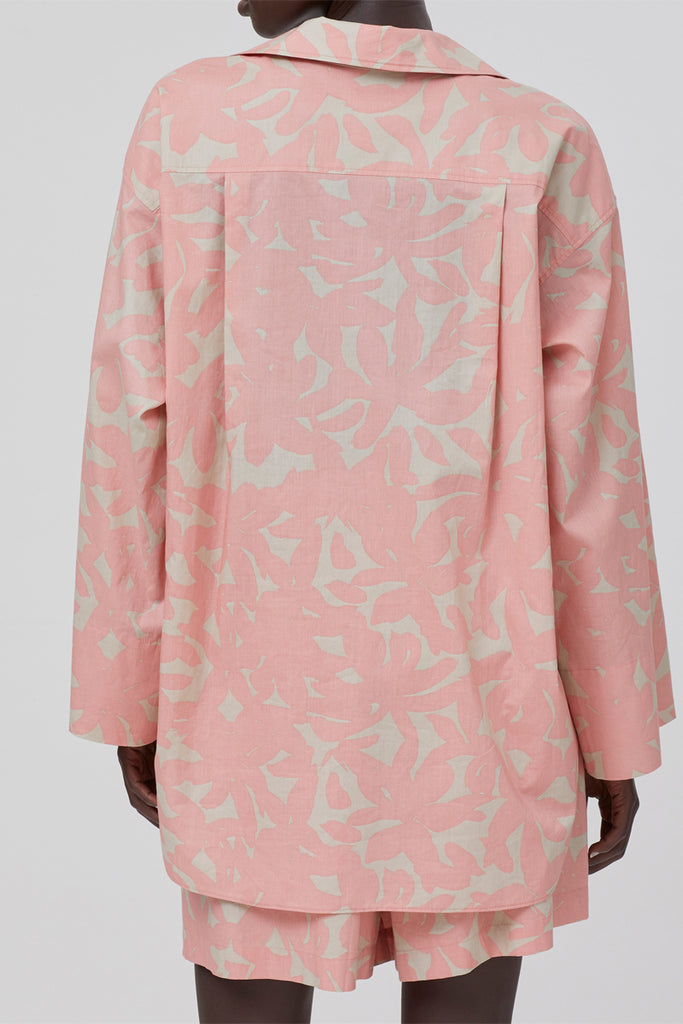 Closed - Chemisier En Coton Biologique - Rose Et Écru - Femme