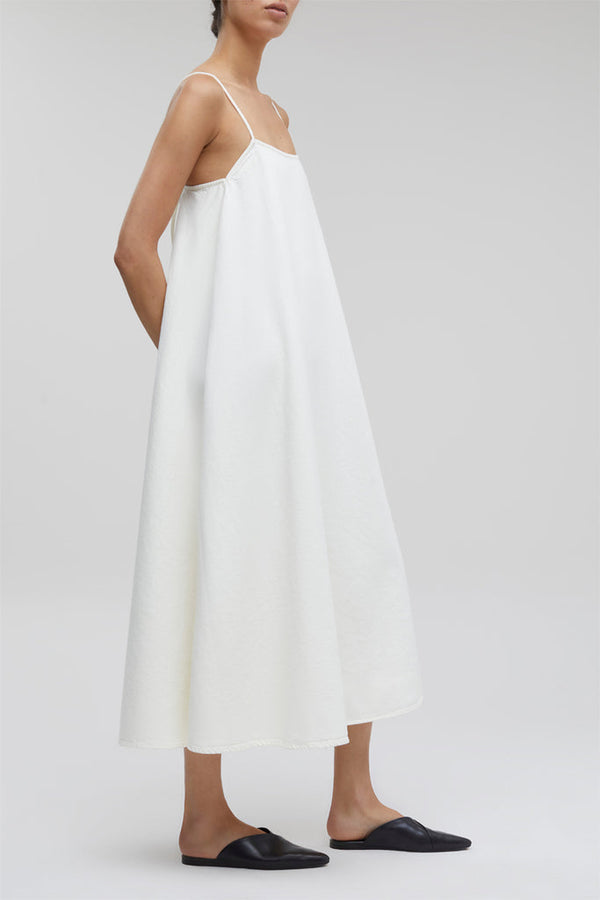 Closed - Robe Midi En Coton Biologique - Ecru - Femme