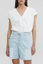 Closed - Top En Coton Biologique - Ecru - Femme
