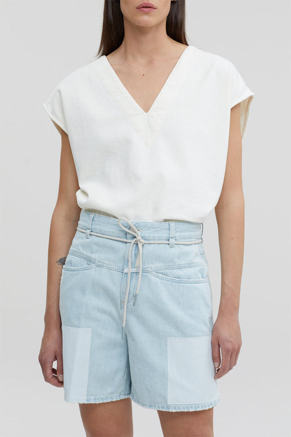 Closed - Top En Coton Biologique - Ecru - Femme