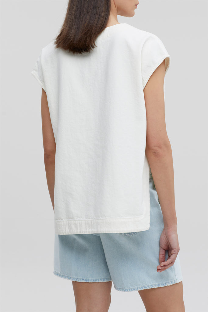 Closed - Top En Coton Biologique - Ecru - Femme