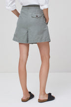 Closed - Short Regular En Lin - Gris - Femme