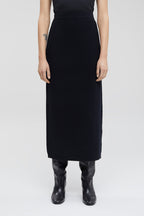 Closed - Jupe Midi En Laine Et Cachemire - Noir - Femme