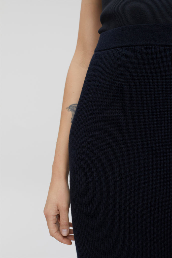 Closed - Jupe Midi En Laine Et Cachemire - Noir - Femme
