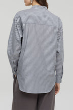 Closed - Chemisier Regular En Coton Biologique - Gris - Femme