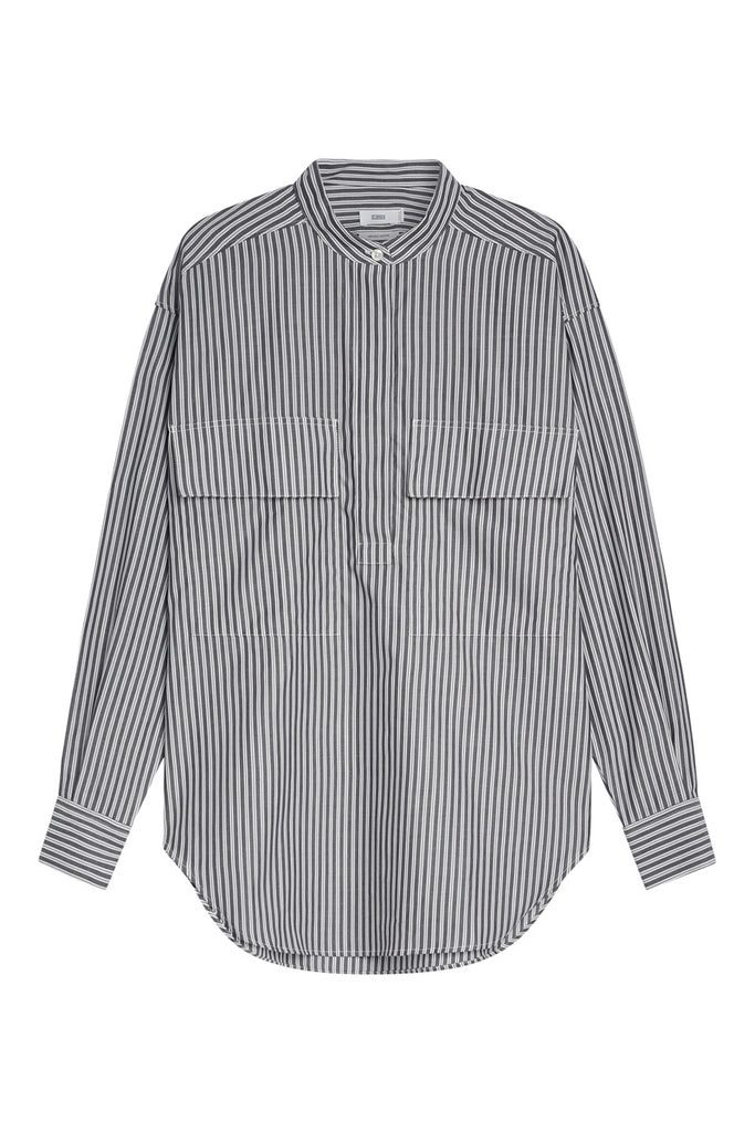 Closed - Chemisier Regular En Coton Biologique - Gris - Femme