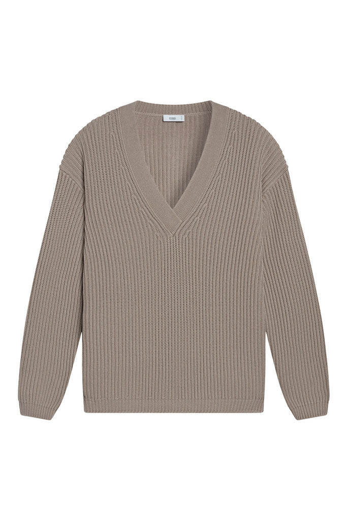 Closed - Pull Regular - Taupe - Femme