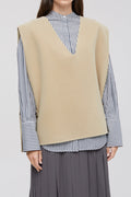 Closed - Gilet En Laine Vierge Et Cachemire - Beige - Femme