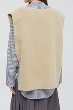 Closed - Gilet En Laine Vierge Et Cachemire - Beige - Femme