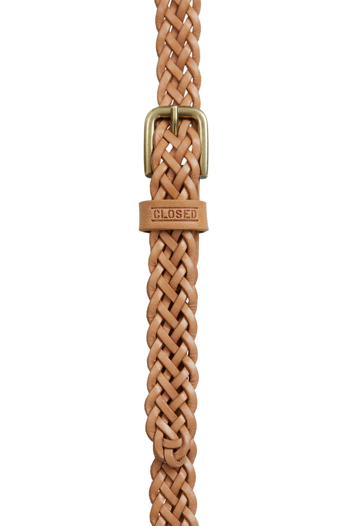Closed - Ceinture En Cuir - Marron Clair - Femme
