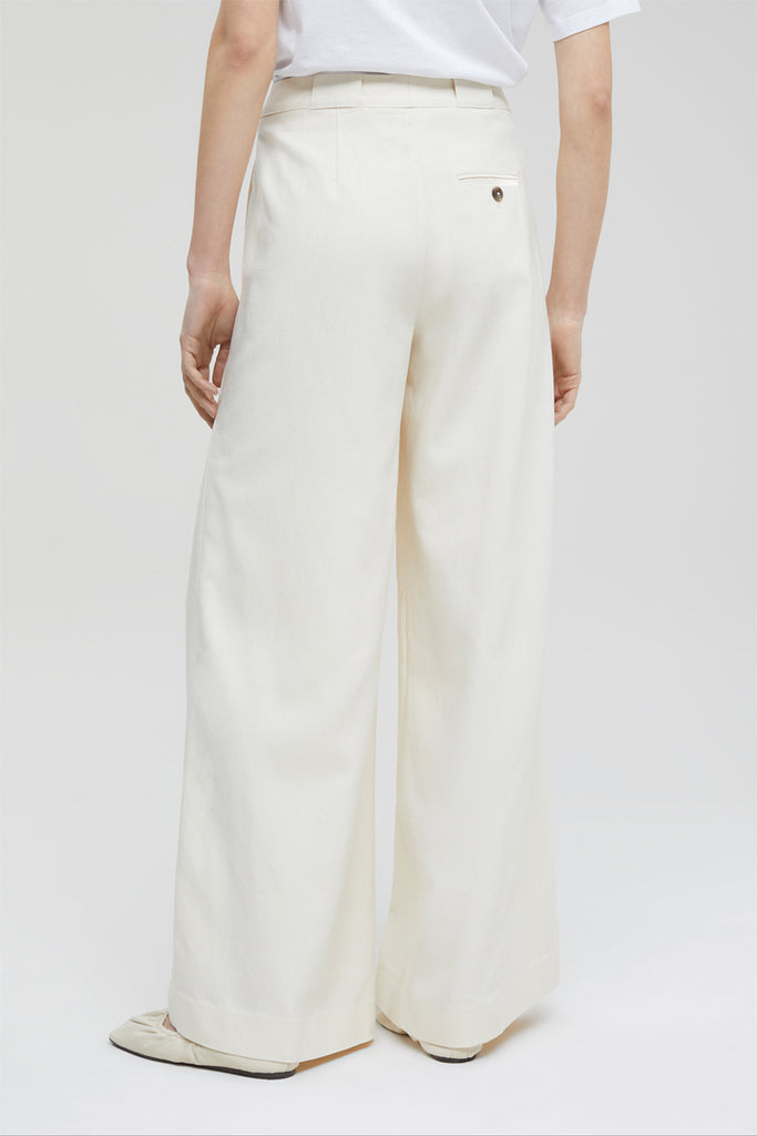 Closed - Pantalon Wide Legs - Blanc - Femme