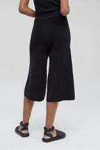 Closed - Jupe-Culotte En Lin Et Coton Biologique Taille Haute - Noir - Femme
