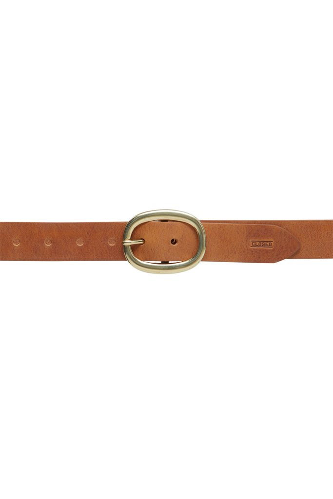 Closed - Ceinture En Cuir - Marron Clair - Femme