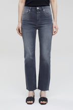 Closed - Jean Slim En Coton Biologique - Gris - Femme