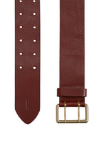 Closed - Ceinture En Cuir - Bordeaux - Femme